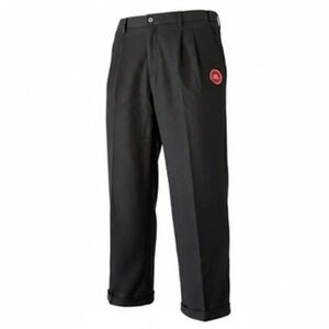 George Mens Premium Khaki Pleated Pants Black Soot 38x30 Flex Fabric